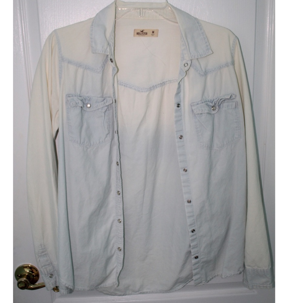 Hollister Button-Down Chambray Top